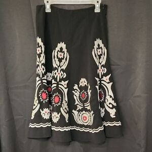 Sunny Leigh Embroidered Swing Skirt
